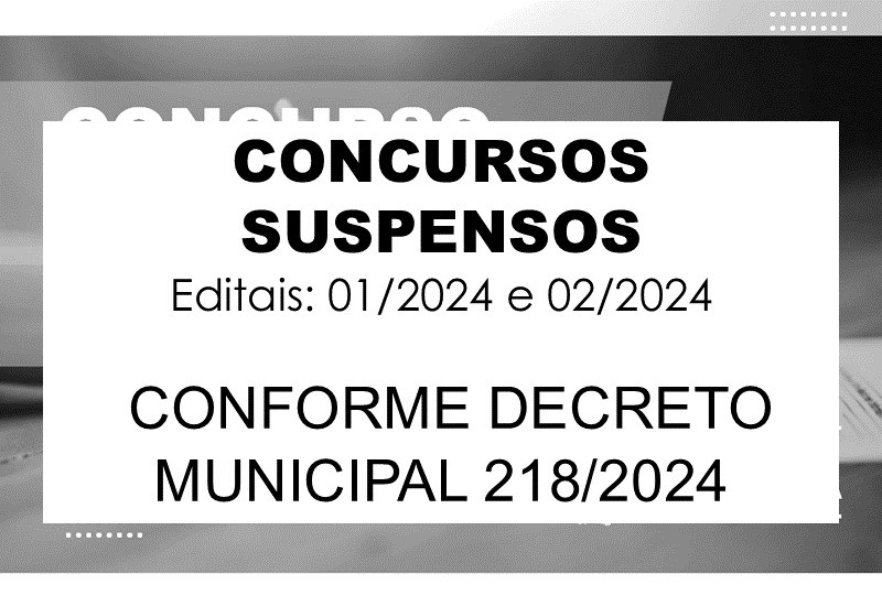 Suspenção do Concurso