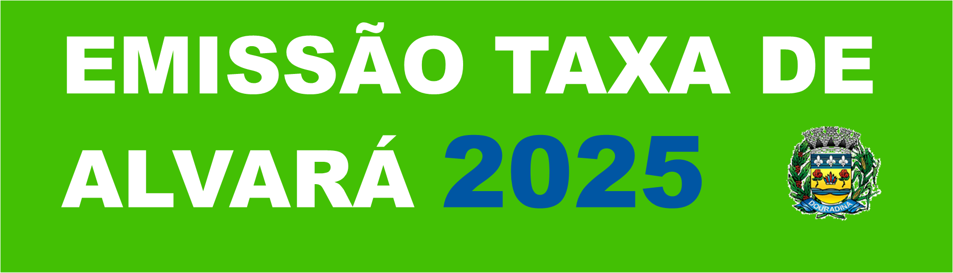 Emissão taxa de alvarás 2025