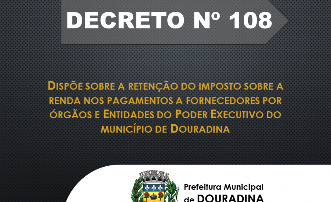 Comunicado sobre a retenção do imposto de renda dos fornecedores