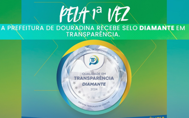 Prefeitura conquista selo Diamante em Transparência