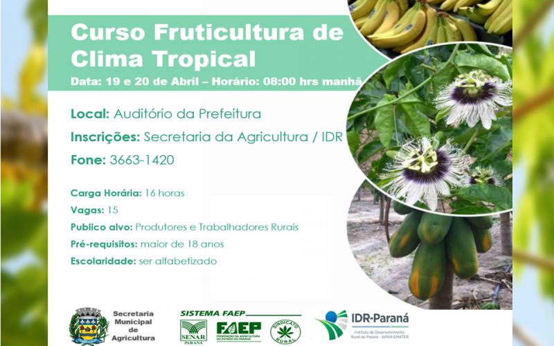 Curso Fruticultura de Clima Tropical